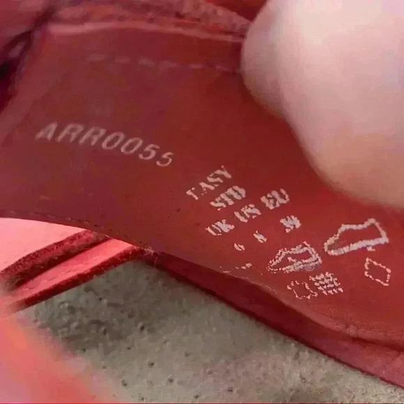 Hotter womens sandals size 8 39 red nubuck sticky strap walking Grannycore - Picture 12 of 13